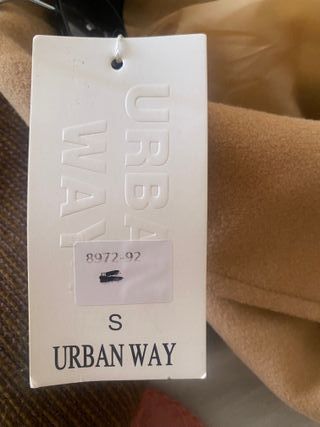 Abrigo Urban Way Beige Talla S nuevo 