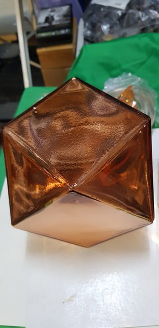 Par de Lámparas de Techo Cristal ámbar A ESTRENAR