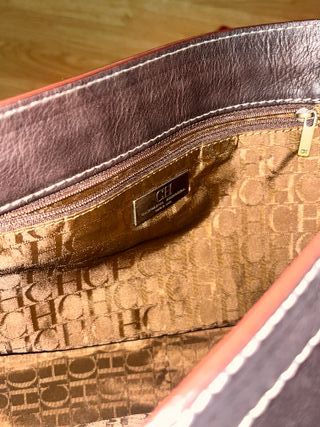 Bolso Piel CH Carolina Herrera marrón 