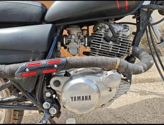Linea de escape Yamaha SR 250 Proyecto Scrambler