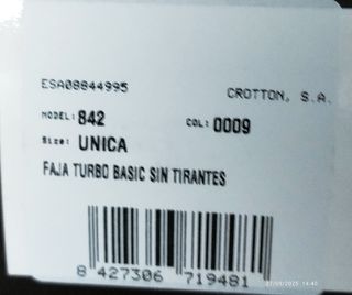 Faja Lumbar Turbo Work 842 Basic