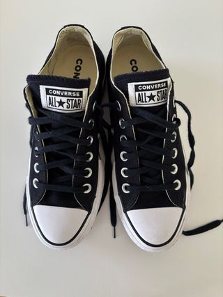 Converse All Star con  Plataforma Negras