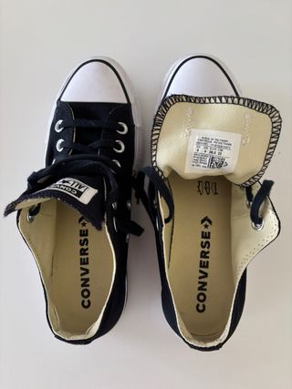 Converse All Star con  Plataforma Negras