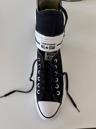 Converse All Star con  Plataforma Negras