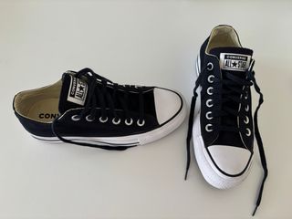 Converse All Star con  Plataforma Negras