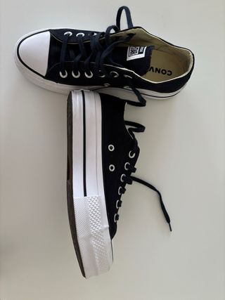 Converse All Star con  Plataforma Negras
