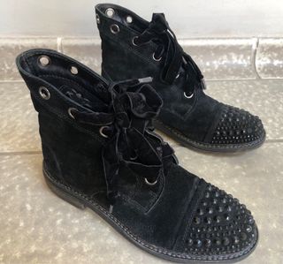 Botín Alma en Pena Tachas Negro Mujer