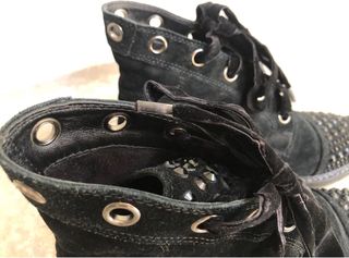 Botín Alma en Pena Tachas Negro Mujer