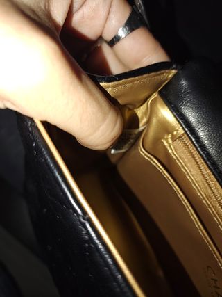 Borsa Chanel Pelle Nera Dettagli Oro