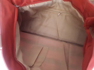 Bolso náutico rayas rojo y blanco