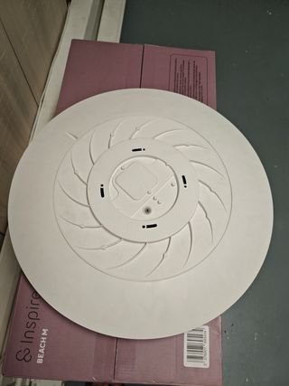 Aplique de techo redondo blanco