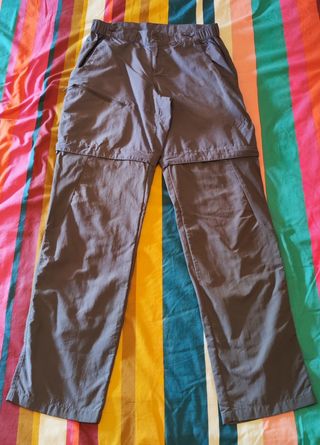 Pantalón Decathlon convertible gris