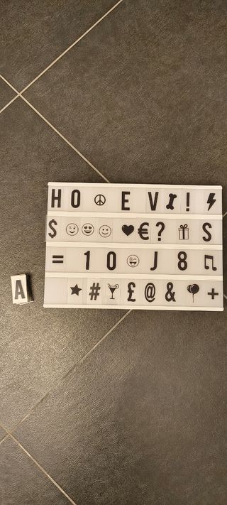 Bacheca luminosa in plastica