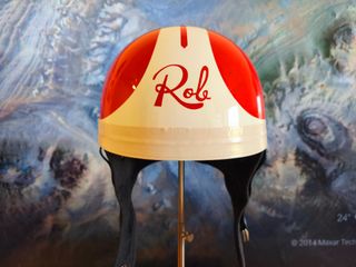 Casco Davida Classic Rojo y Blanco