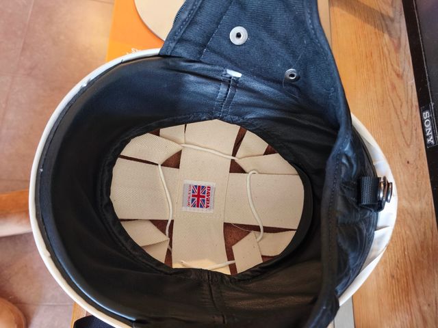 Casco Davida Classic Rojo y Blanco