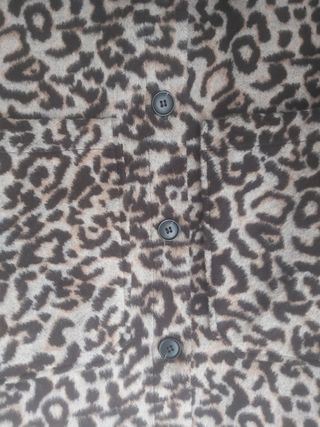 Cazadora Zara Animal Print Oversize