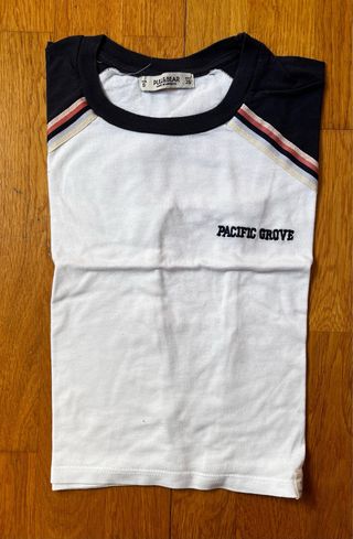 Camiseta Pull&Bear blanca y negra 