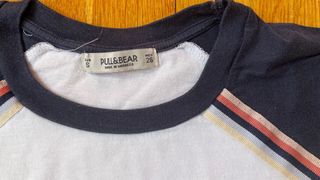 Camiseta Pull&Bear blanca y negra 