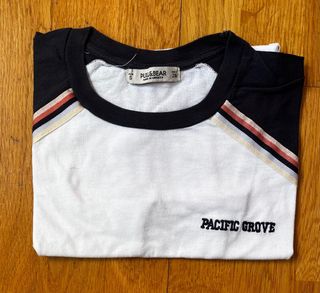 Camiseta Pull&Bear blanca y negra 