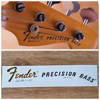 Decal Fender Precision Bass USA