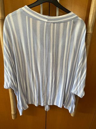 Camisa Primark Rayas Azul y Blanco