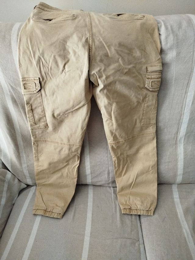 Pantalones Pull&Bear Beige Talla L