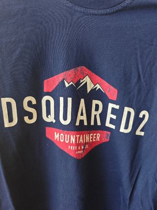 Maglietta Dsquared2 uomo manica lunga blu