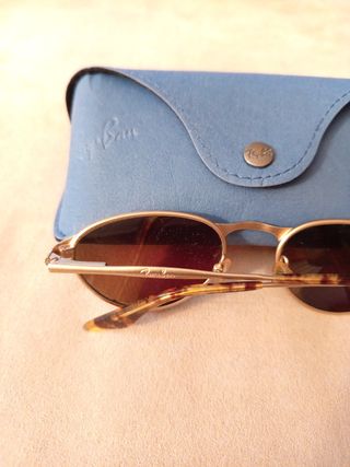 Occhiali da sole Ray-Ban Oro Lenti Marroni custodi