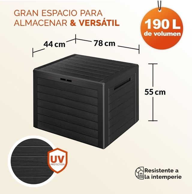 Arcón Almacenamiento 190L color antracita
