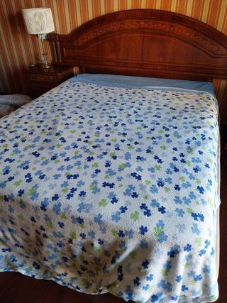 Lote 2 mantas finas cama matrimonio
