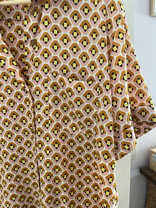 Camisa Zara manga corta estampado geométrico