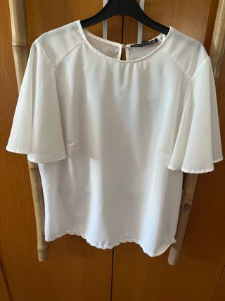 Blusa blanca chifon Atmosphere