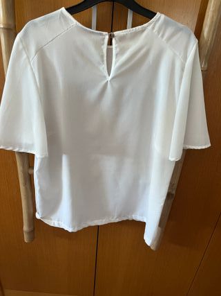 Blusa blanca chifon Atmosphere