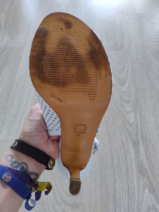 Zapatos de tacón blancos mujer