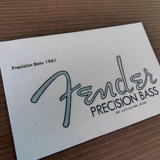 Decal Fender Precision Bass