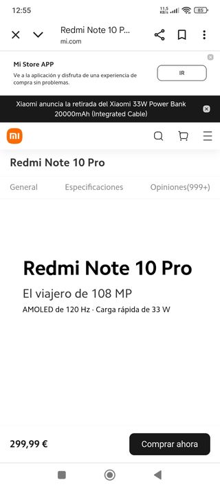 Xiaomi Redmi Note 10 Pro - Onyx Gray