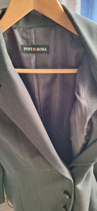 Traje de Chaqueta Punto Roma Gris