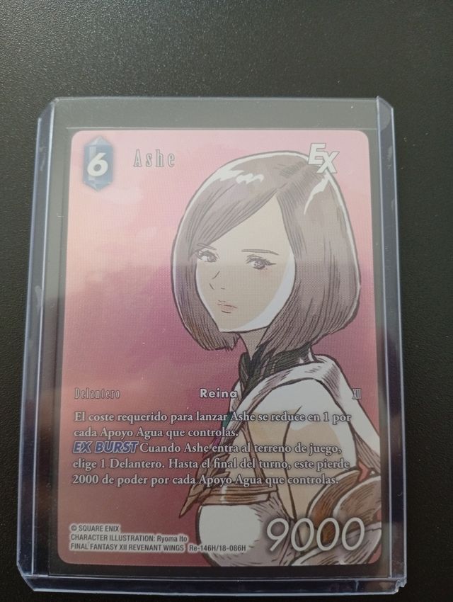 Carta Ashe Final Fantasy tcg Re-146H/18-086H foil.