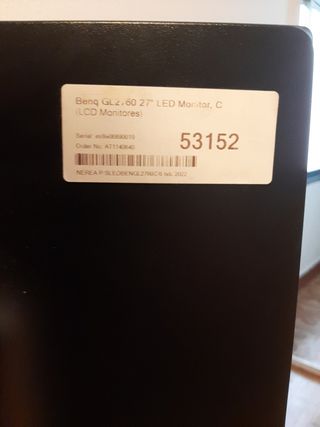 Monitor Benq GL2760 27 Negro