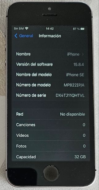 iPhone SE (2016) 32GB Gris Espacial