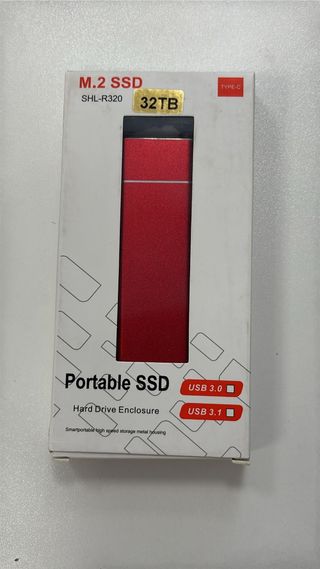 Disco Duro externo SSD M.2 32TB Portable Type-C 