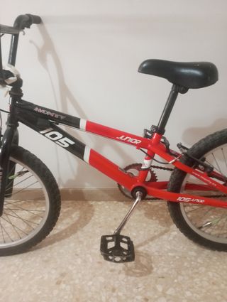 Bicicleta MTB Monty 105 Junior Roja y negra