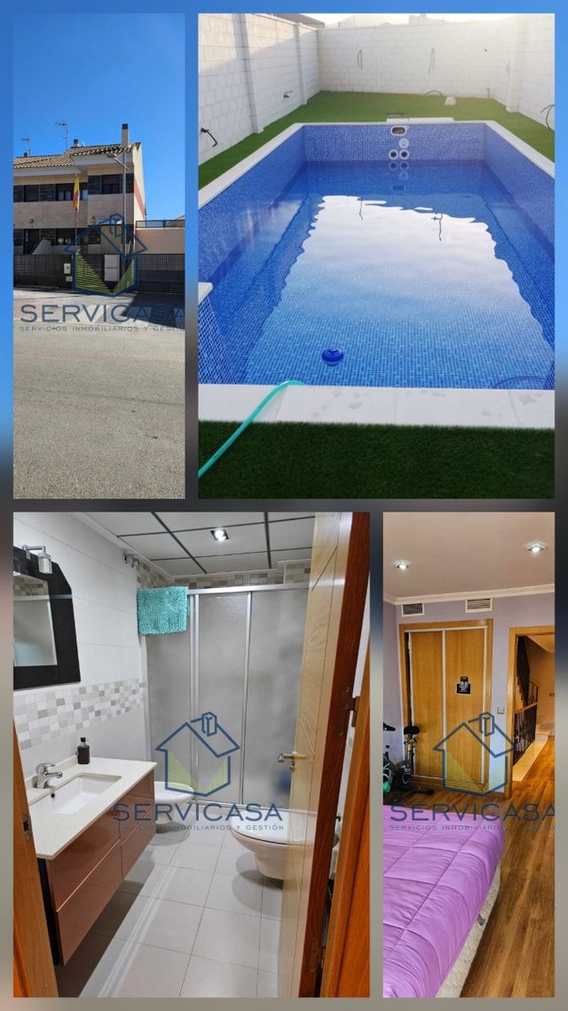 Espectacular vivienda con piscina y patio