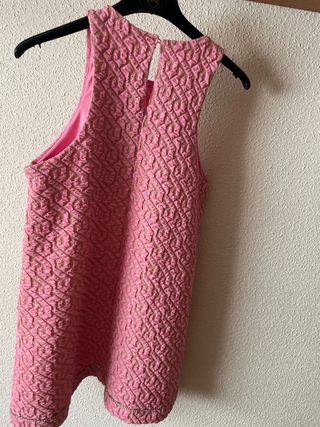 Vestido Zara rosa con pedrería