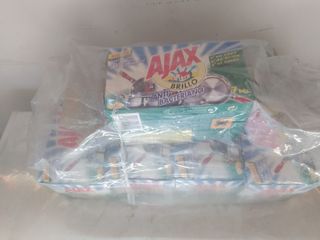 5 Cajas Estropajos Ajax Brillo Antibacteriano