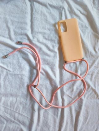 Funda Redmi 9T con Cuerda Rosa