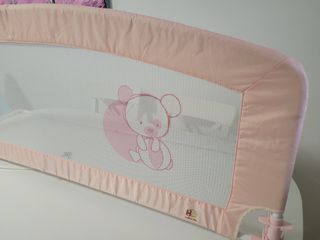 Barrera de Cama Plegable Rosa