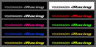 Pegatinas Volkswagen Racing parasol