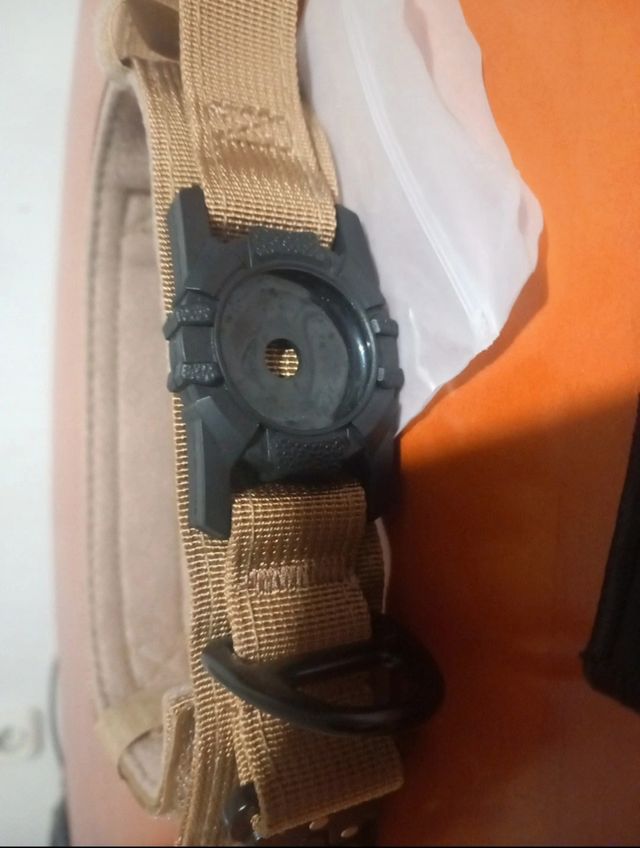 Collar Táctico para Perro Beige talla M.