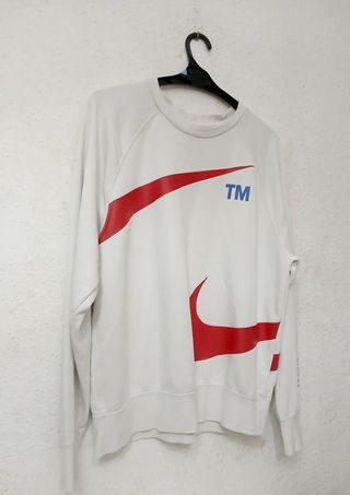 Sudadera Nike Swoosh Crewneck Blanca Talla M